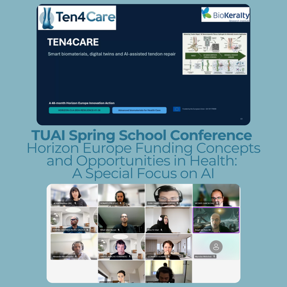 TUAI Spring School Conference Horizon Europe Funding Concepts and Opportunities in Health A Special Focus on AI (1)